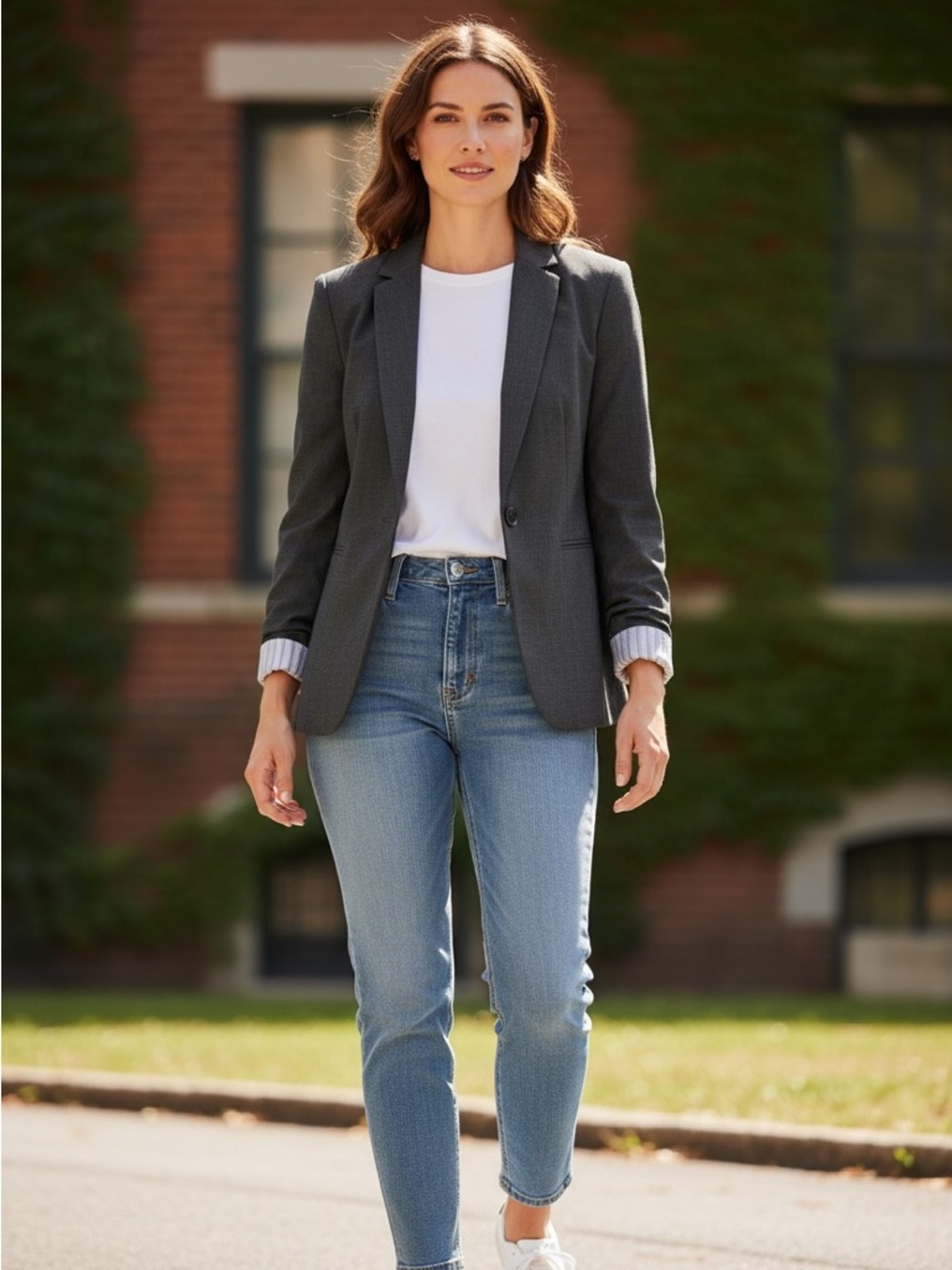 Tahari Dark Gray Blazer